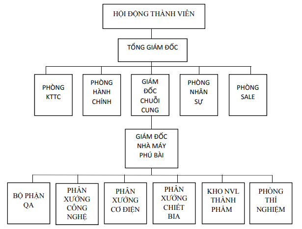 Sơ đồ 4 Cơ cấu tổ chức nhân ự của công ty TNHH TM Carlsberg Việt Nam